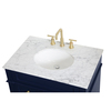 Elegant Decor 32 Inch Single Bathroom Vanity In Blue VF12532BL